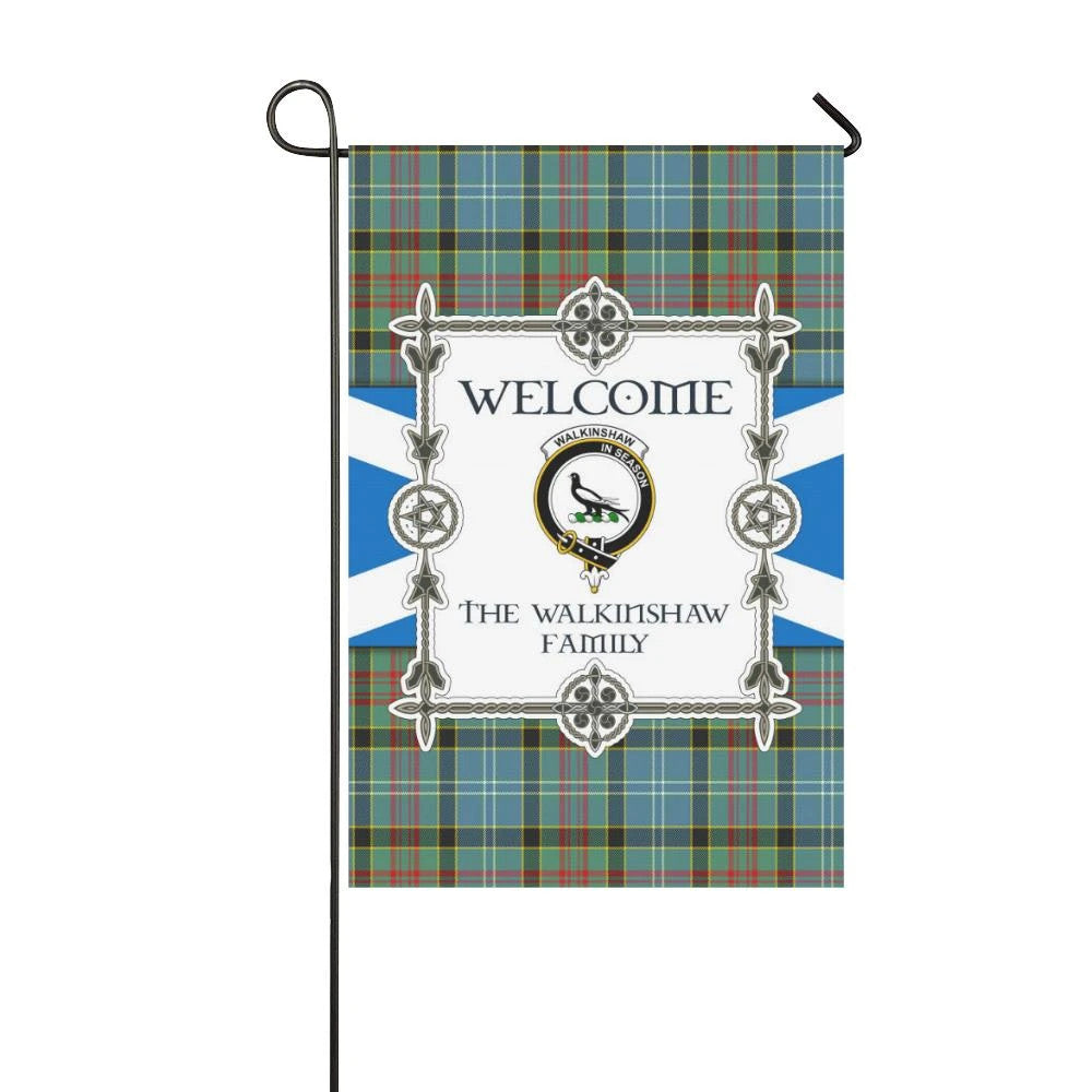 Walkinshaw Clan Garden Flag, Scottish Tartan Walkinshaw Clans Garden Flag New Style