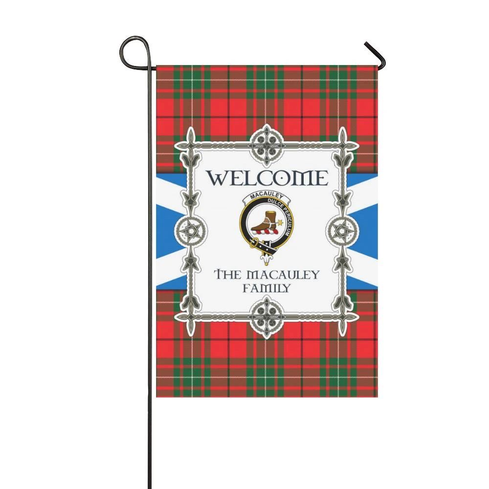Macauley Clan Garden Flag, Scottish Tartan Macauley Clans Garden Flag New Style