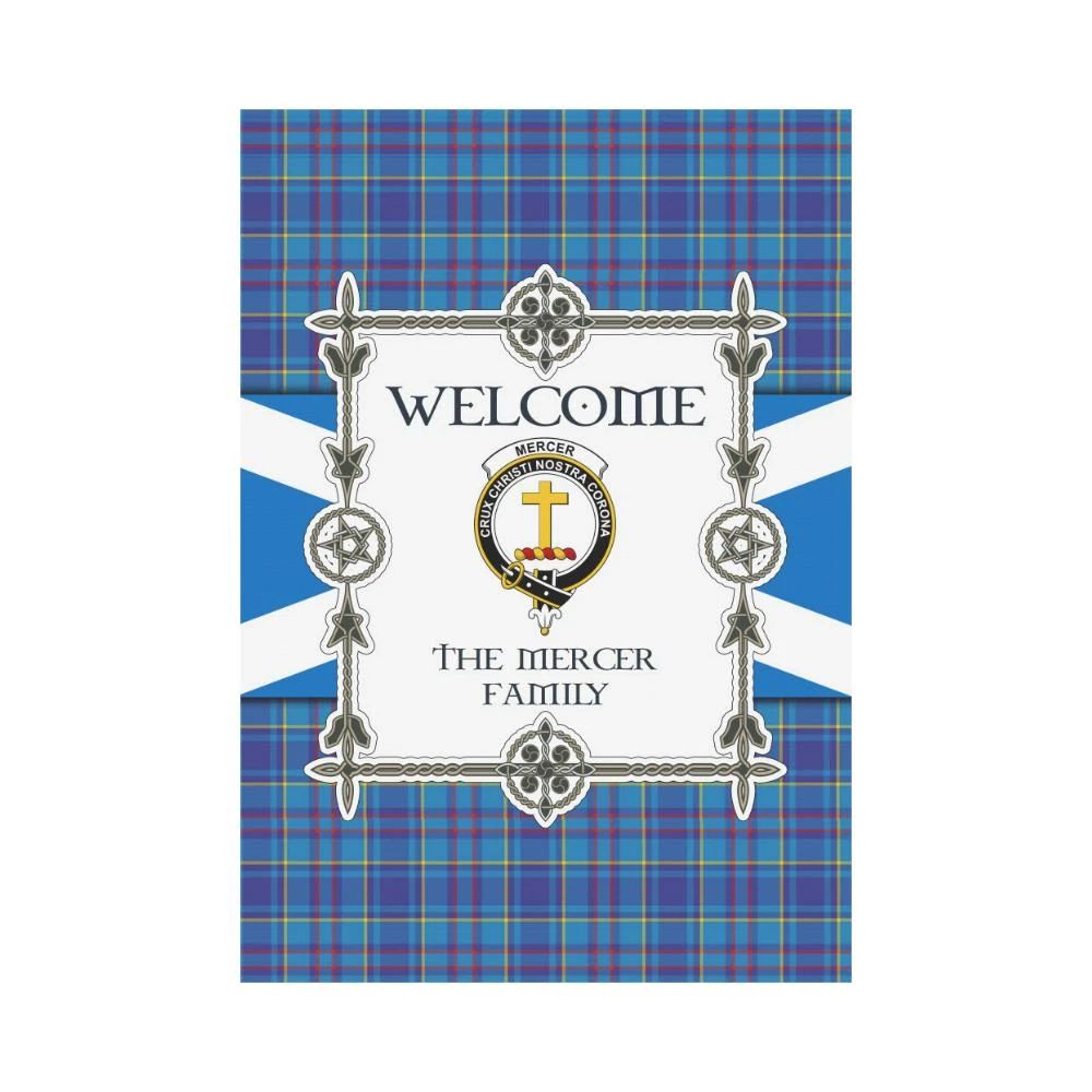 Mercer Clan Garden Flag, Scottish Tartan Mercer Clans Garden Flag New Style