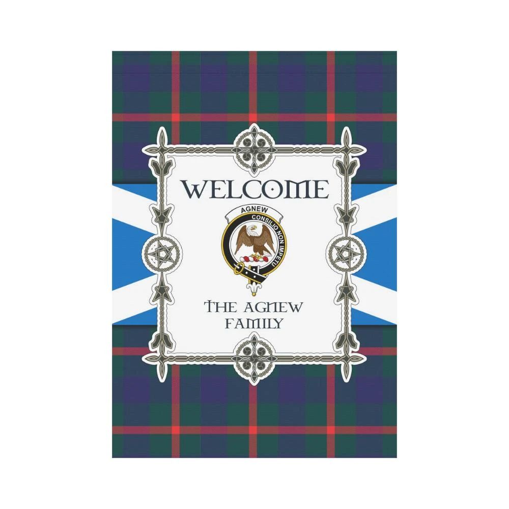 Agnew Clan Garden Flag, Scottish Tartan Agnew Clans Garden Flag New Style