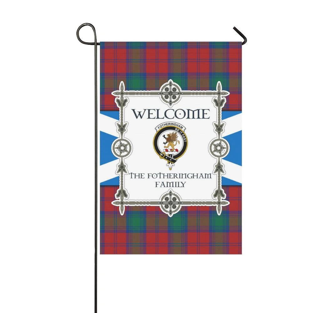 Fotheringham Clan Garden Flag, Scottish Tartan Fotheringham Clans Garden Flag New Style