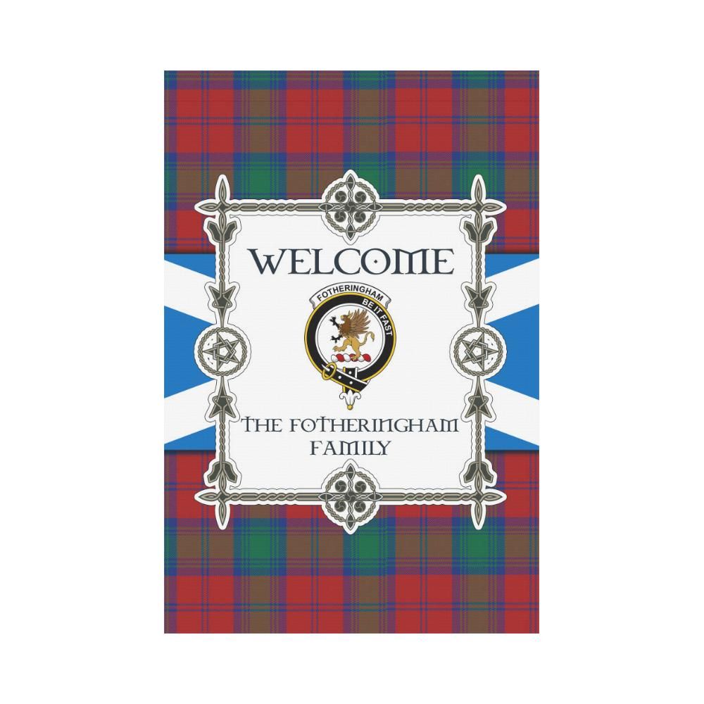 Fotheringham Clan Garden Flag, Scottish Tartan Fotheringham Clans Garden Flag New Style