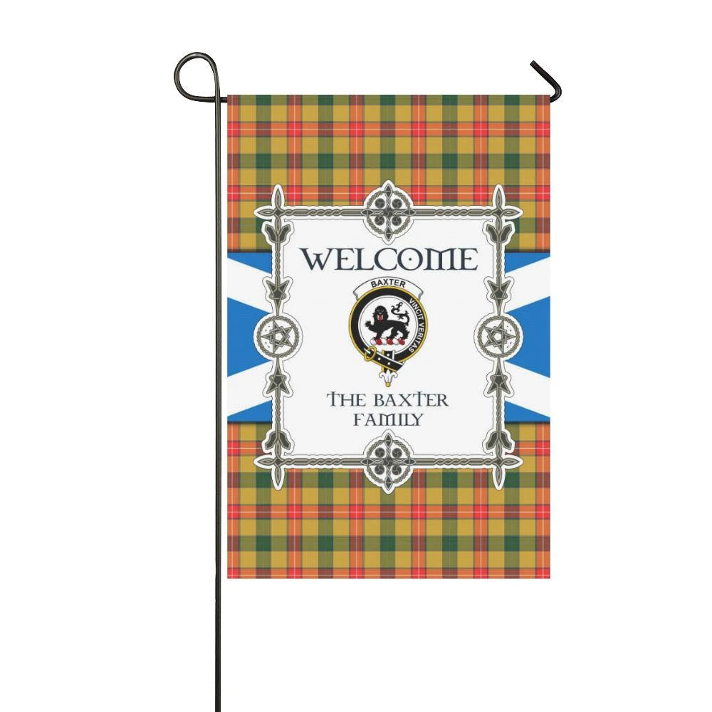 Baxter Clan Garden Flag, Scottish Tartan Baxter Clans Garden Flag New Style