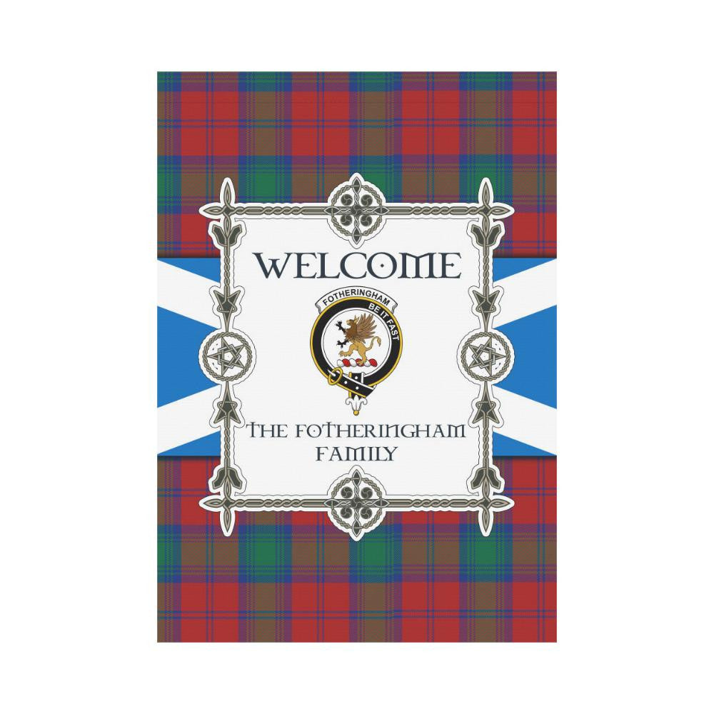 Fotheringham Clan Garden Flag, Scottish Tartan Fotheringham Clans Garden Flag New Style
