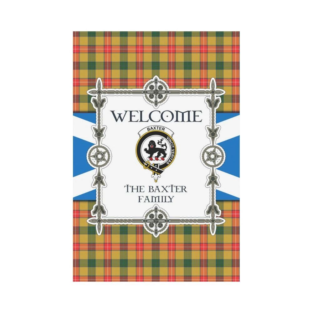 Baxter Clan Garden Flag, Scottish Tartan Baxter Clans Garden Flag New Style