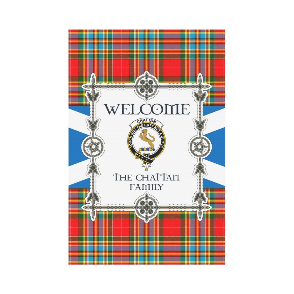 Chattan Clan Garden Flag, Scottish Tartan Chattan Clans Garden Flag New Style