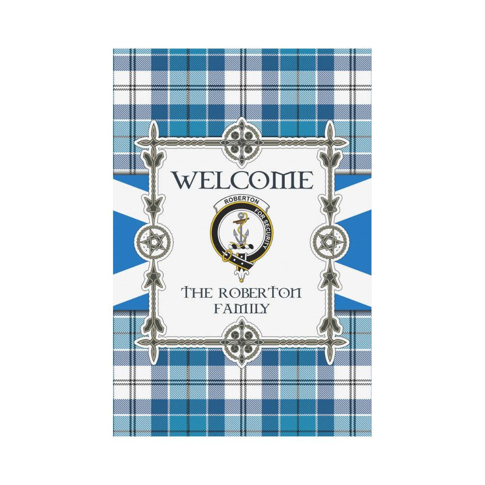 Roberton Clan Garden Flag, Scottish Tartan Roberton Clans Garden Flag New Style