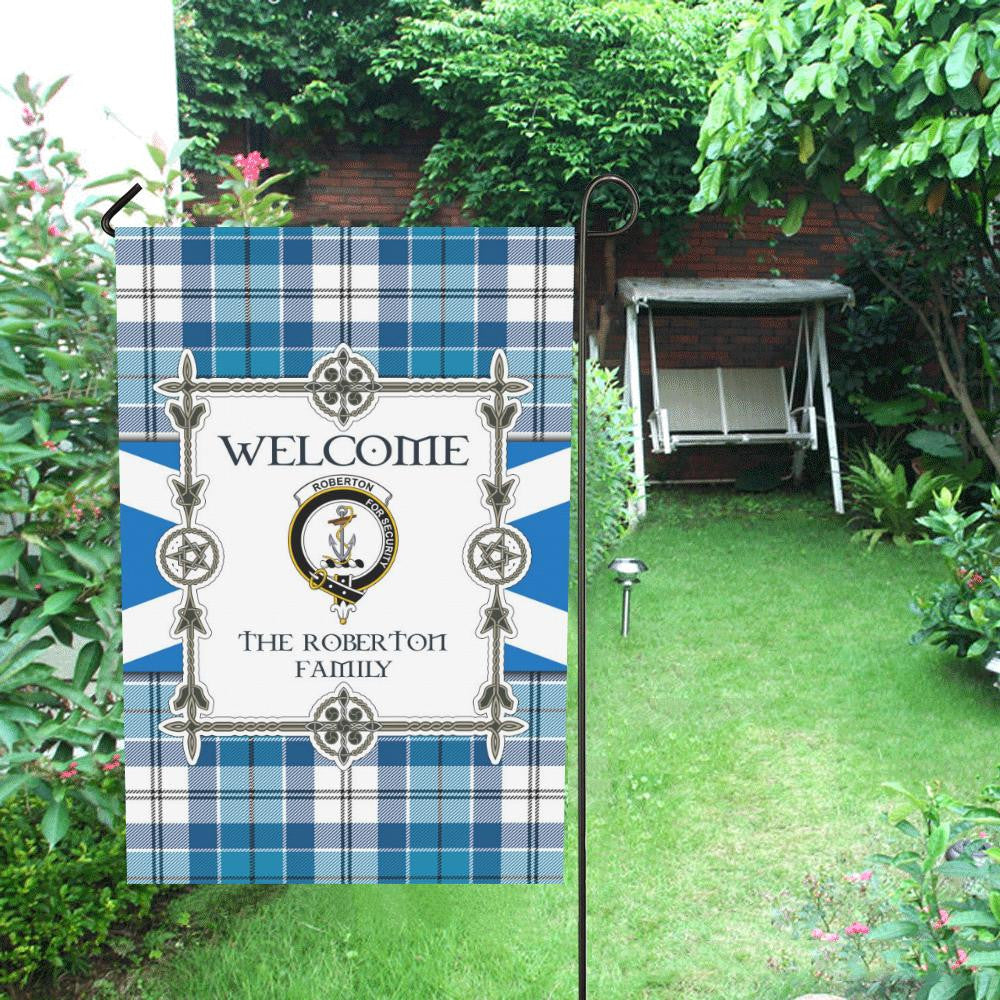 Roberton Clan Garden Flag, Scottish Tartan Roberton Clans Garden Flag New Style