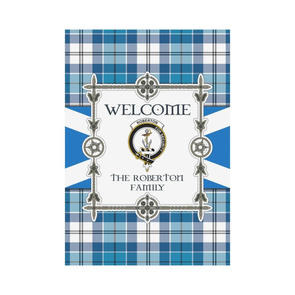 Roberton Clan Garden Flag, Scottish Tartan Roberton Clans Garden Flag New Style