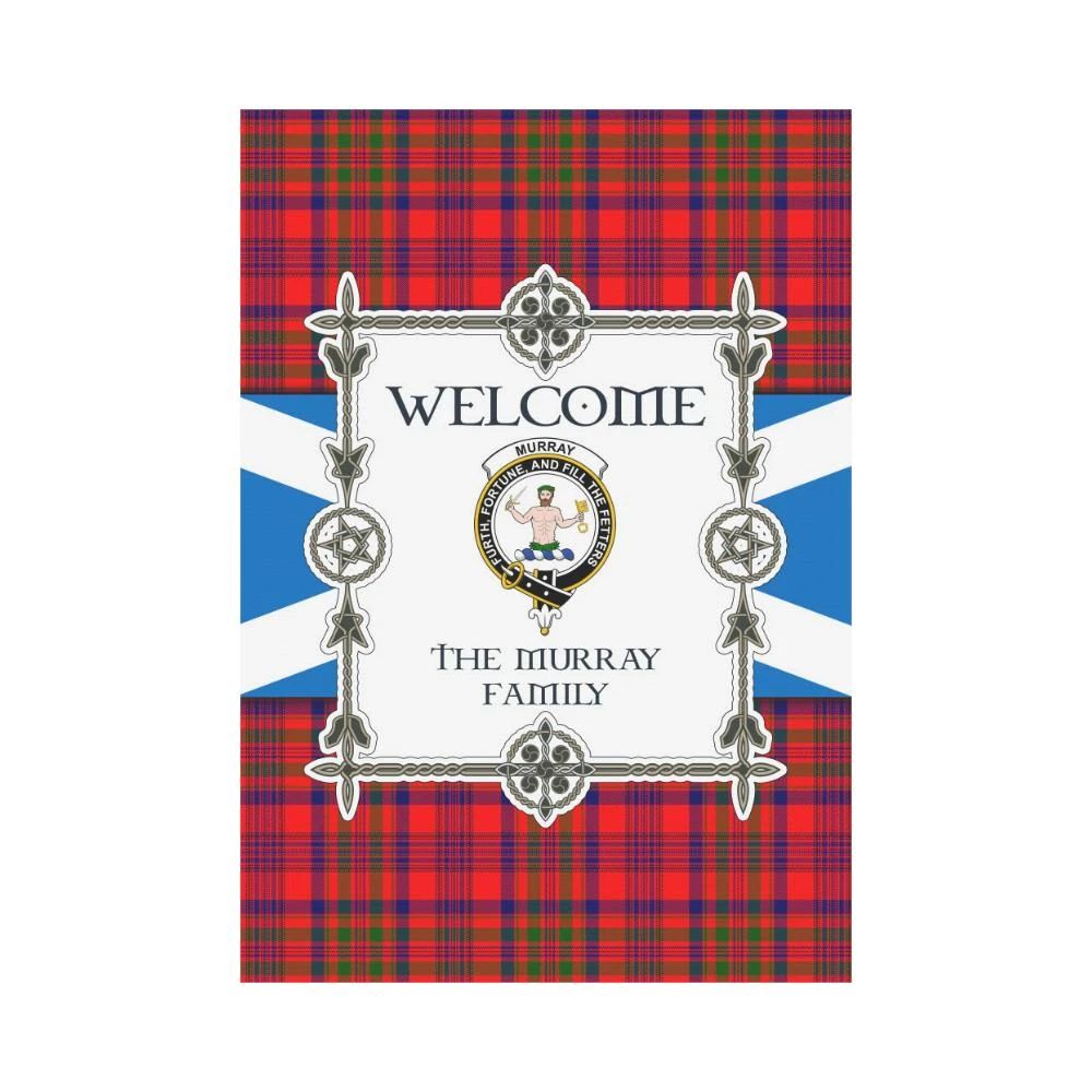 Murray Clan Garden Flag, Scottish Tartan Murray Clans Garden Flag New Style