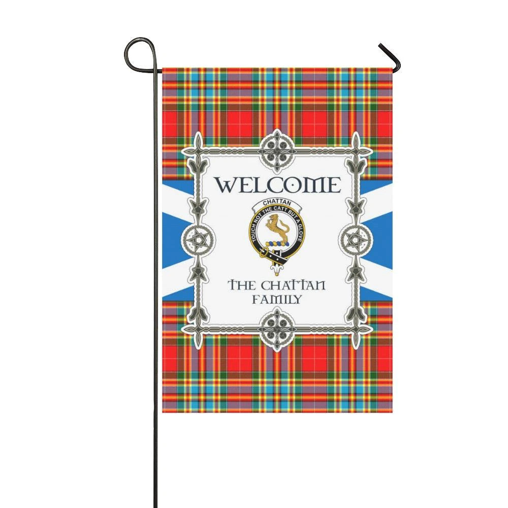 Chattan Clan Garden Flag, Scottish Tartan Chattan Clans Garden Flag New Style