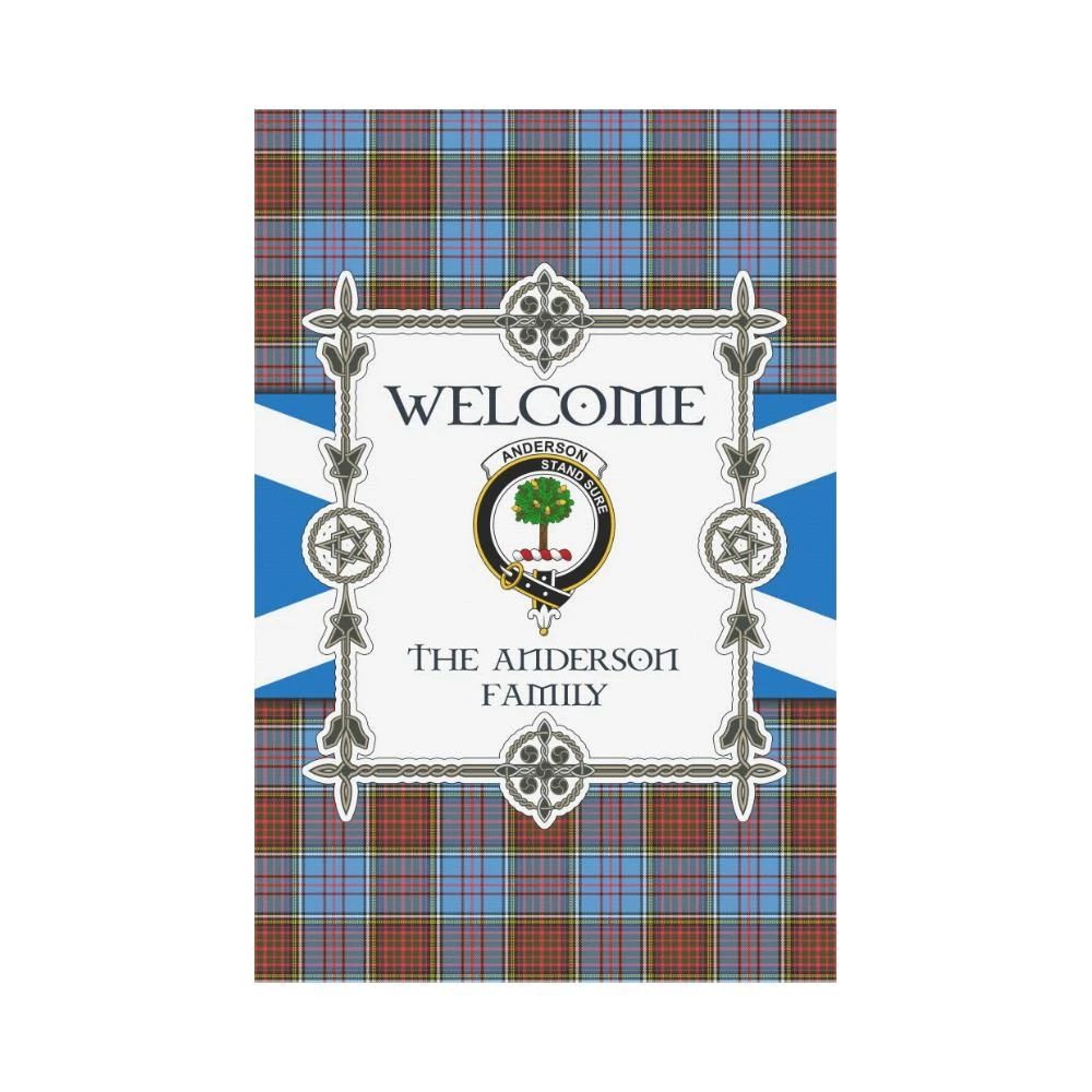 Anderson  Clan Garden Flag, Scottish Tartan Anderson  Clans Garden Flag New Style