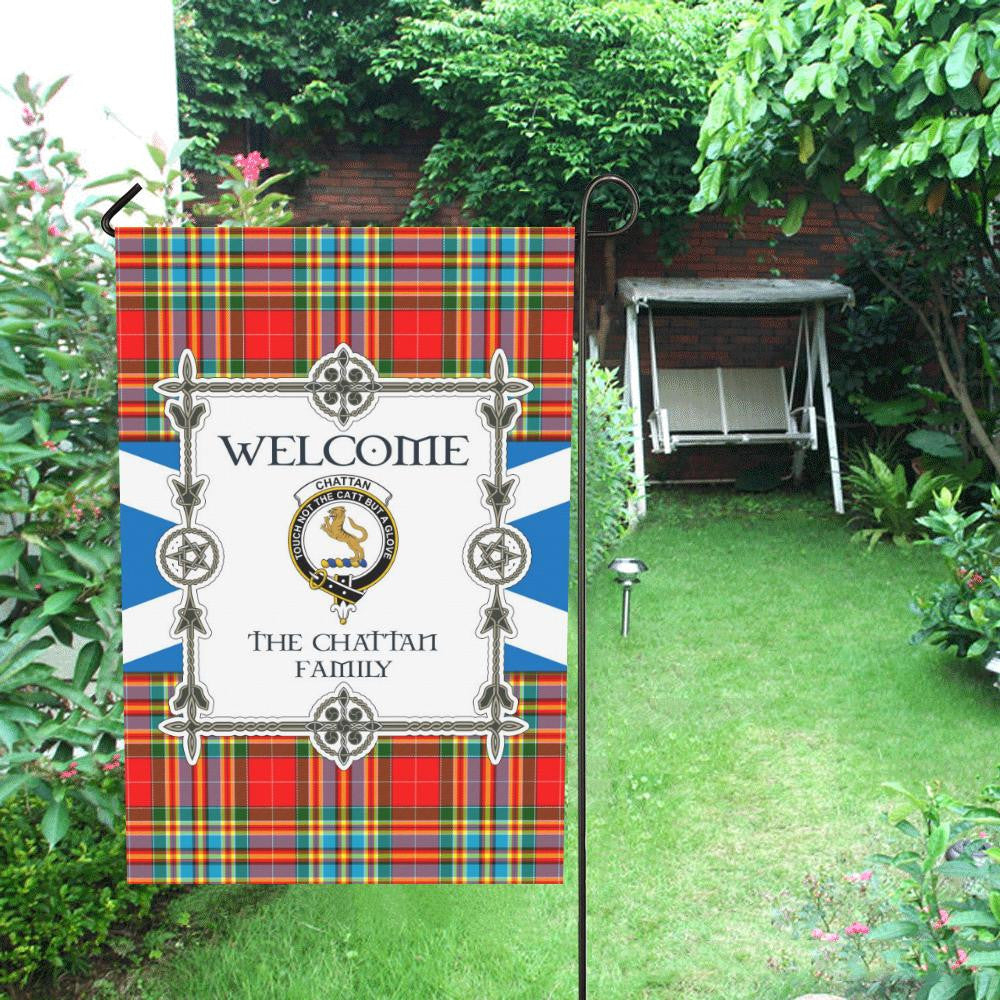 Chattan Clan Garden Flag, Scottish Tartan Chattan Clans Garden Flag New Style