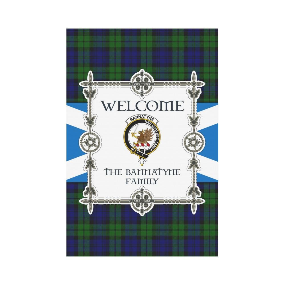 Bannatyne Clan Garden Flag, Scottish Tartan Bannatyne Clans Garden Flag New Style