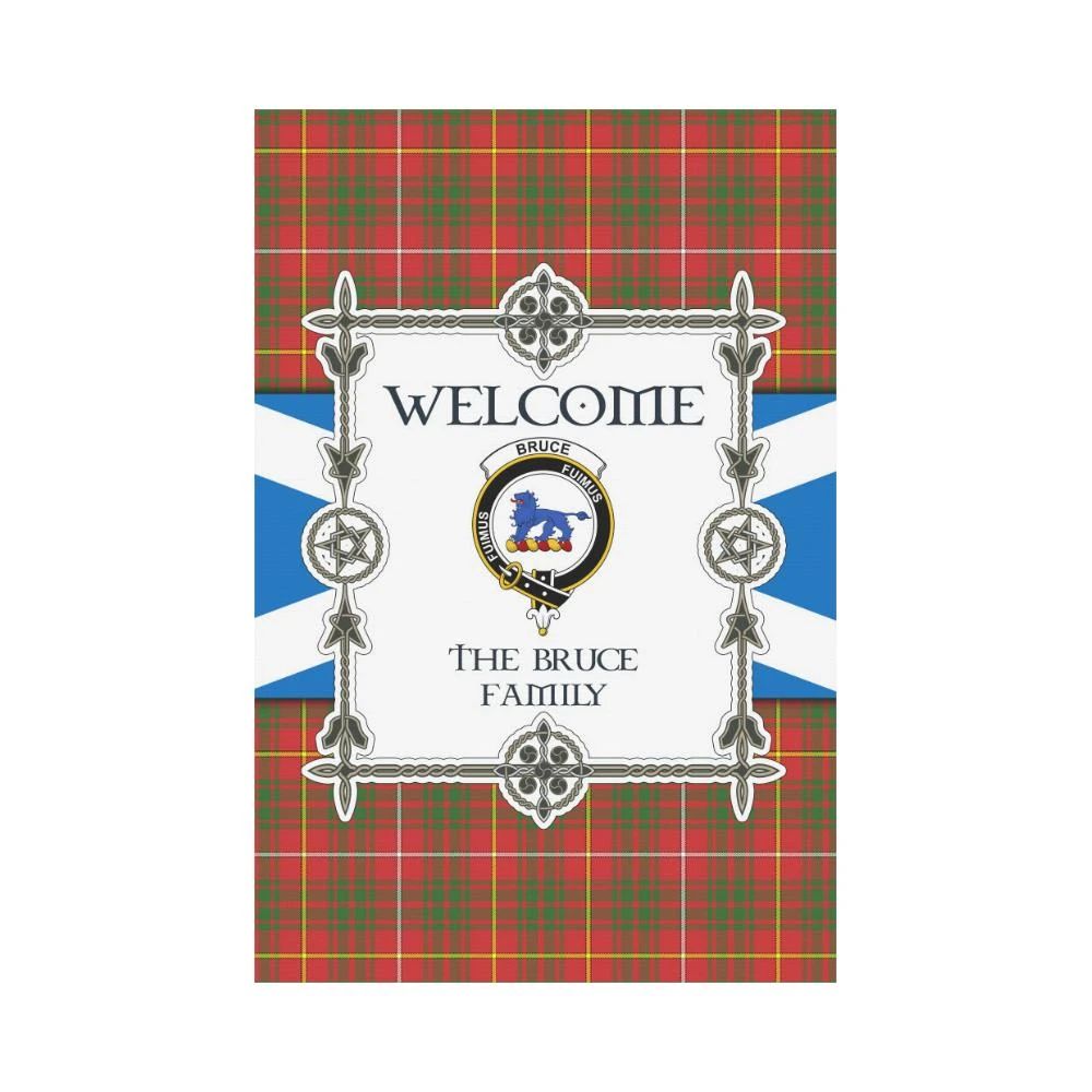 Bruce Clan Garden Flag, Scottish Tartan Bruce Clans Garden Flag New Style