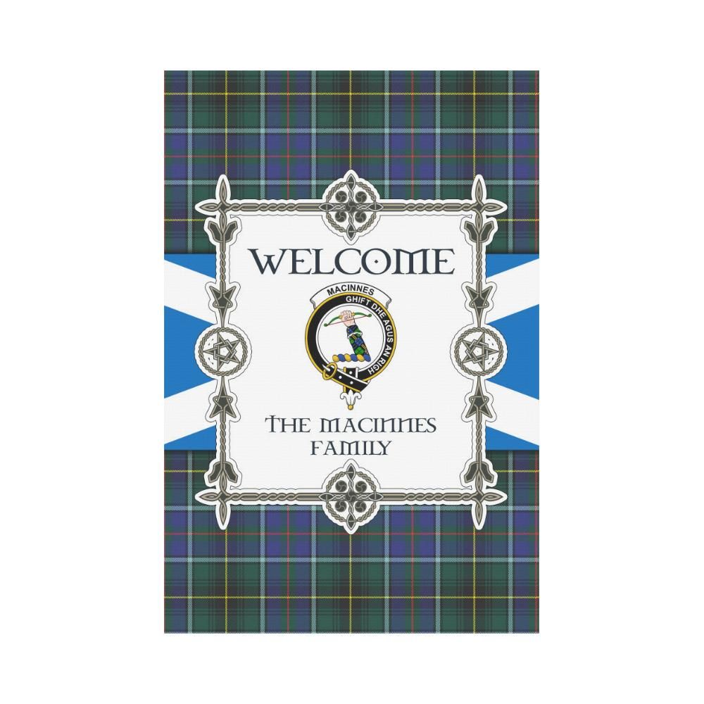 Macinnes Clan Garden Flag, Scottish Tartan Macinnes Clans Garden Flag New Style
