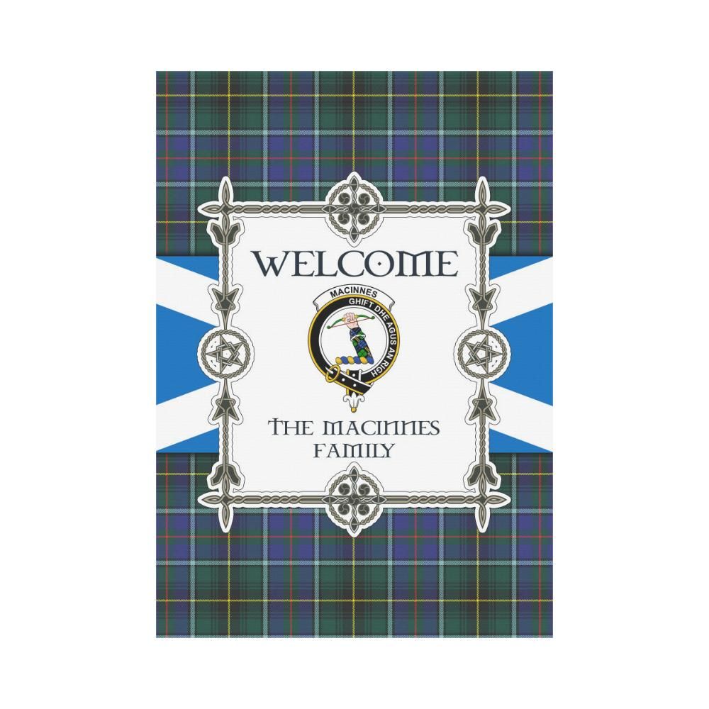 Macinnes Clan Garden Flag, Scottish Tartan Macinnes Clans Garden Flag New Style
