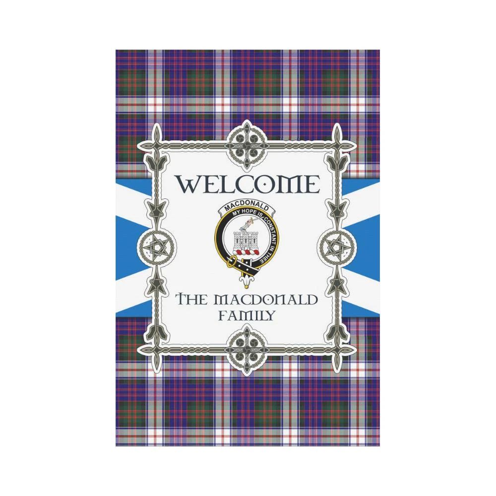 Macdonald Clan Garden Flag, Scottish Tartan Macdonald Clans Garden Flag New Style