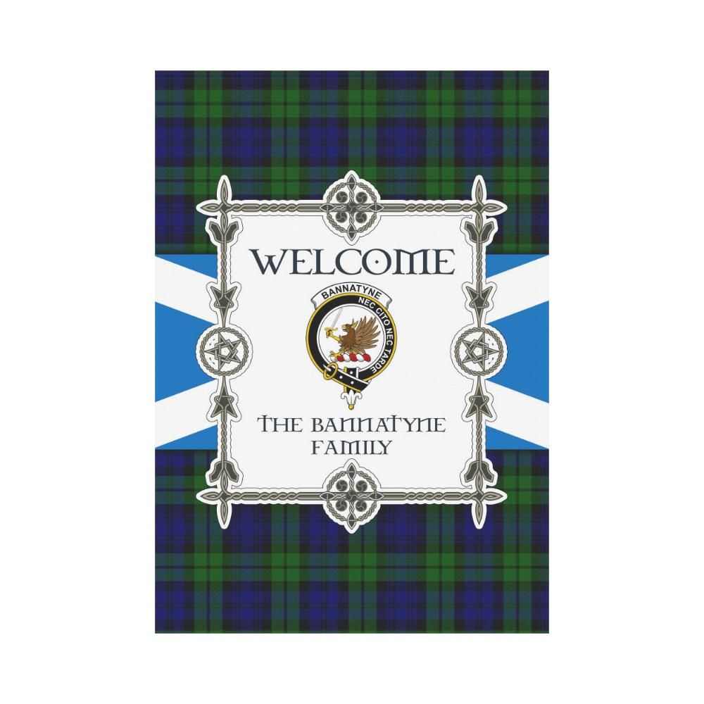 Bannatyne Clan Garden Flag, Scottish Tartan Bannatyne Clans Garden Flag New Style