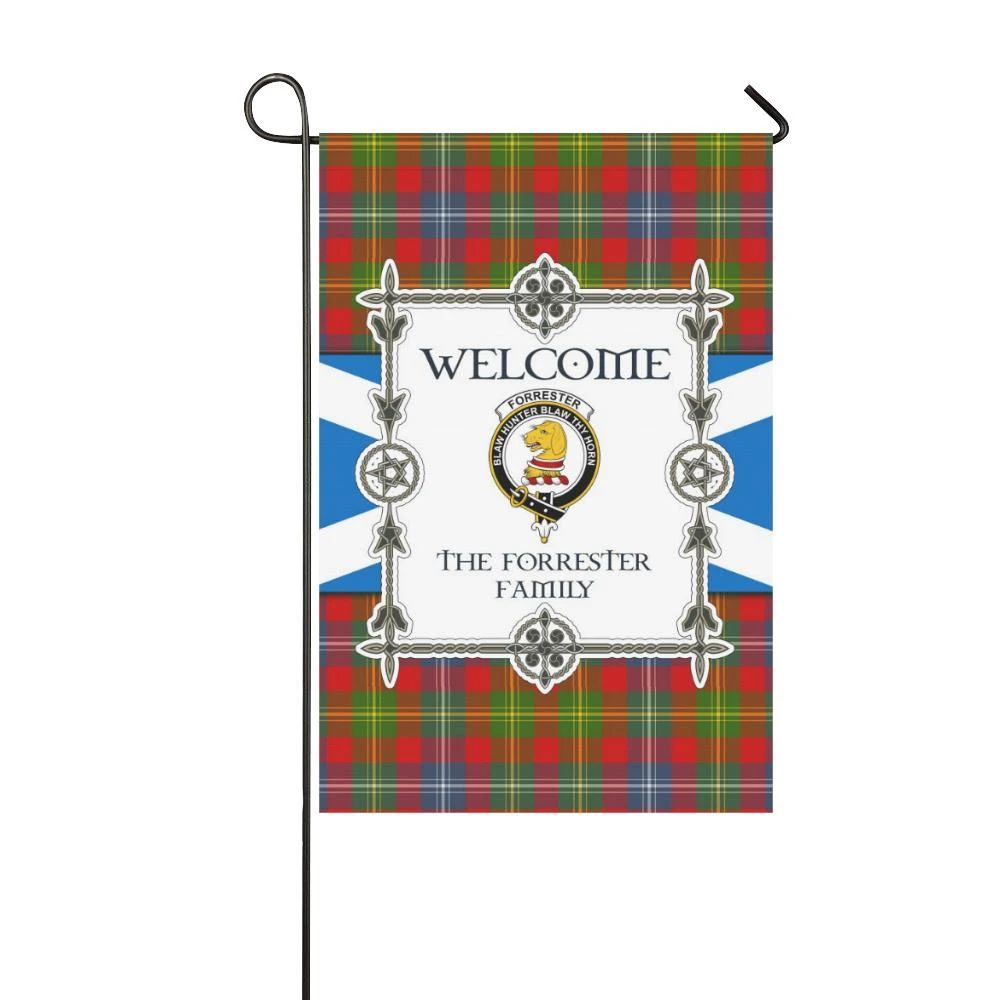 Forrester Clan Garden Flag, Scottish Tartan Forrester Clans Garden Flag New Style