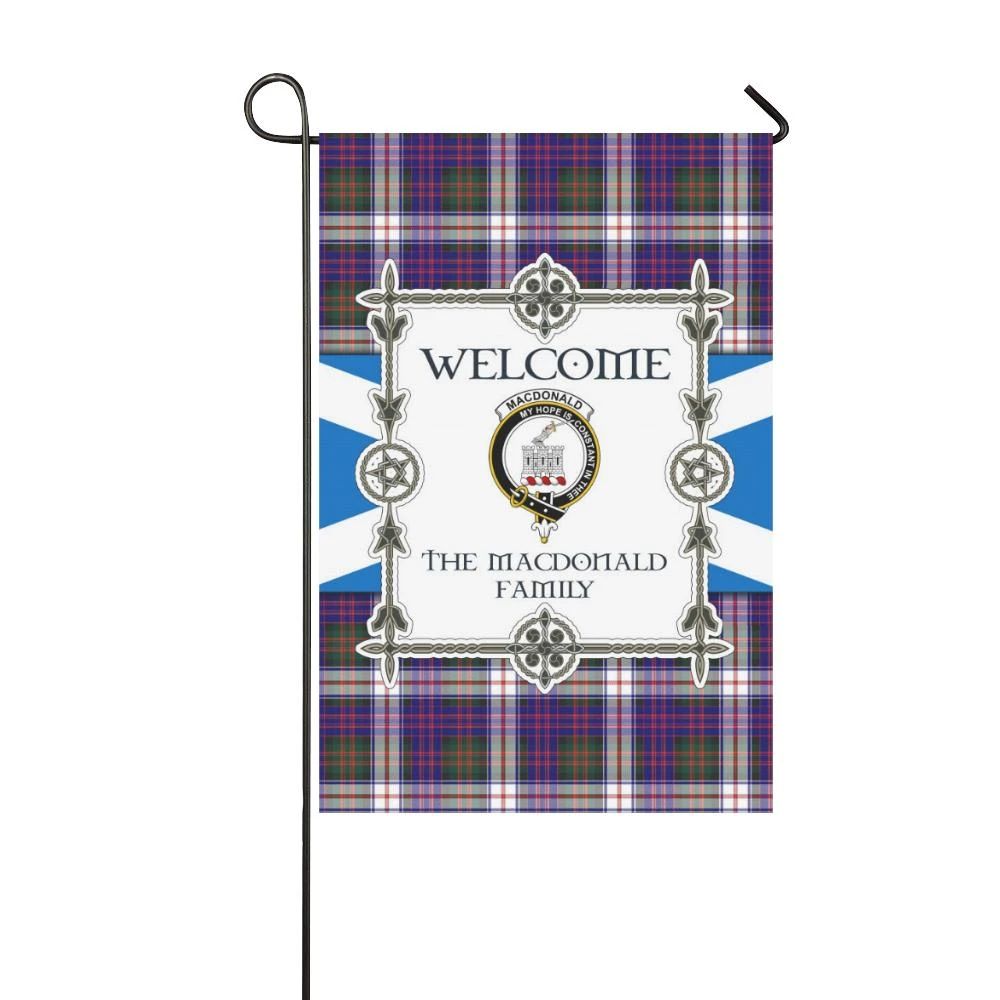Macdonald Clan Garden Flag, Scottish Tartan Macdonald Clans Garden Flag New Style