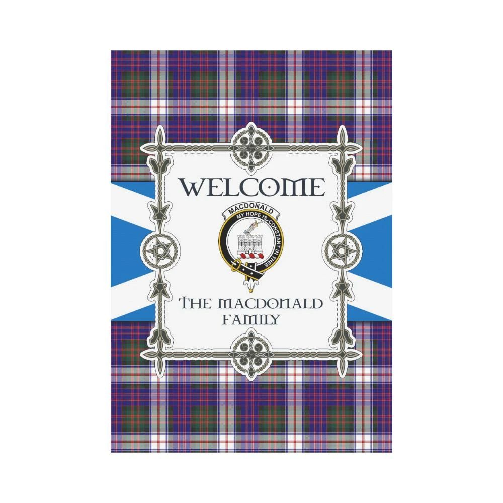 Macdonald Clan Garden Flag, Scottish Tartan Macdonald Clans Garden Flag New Style