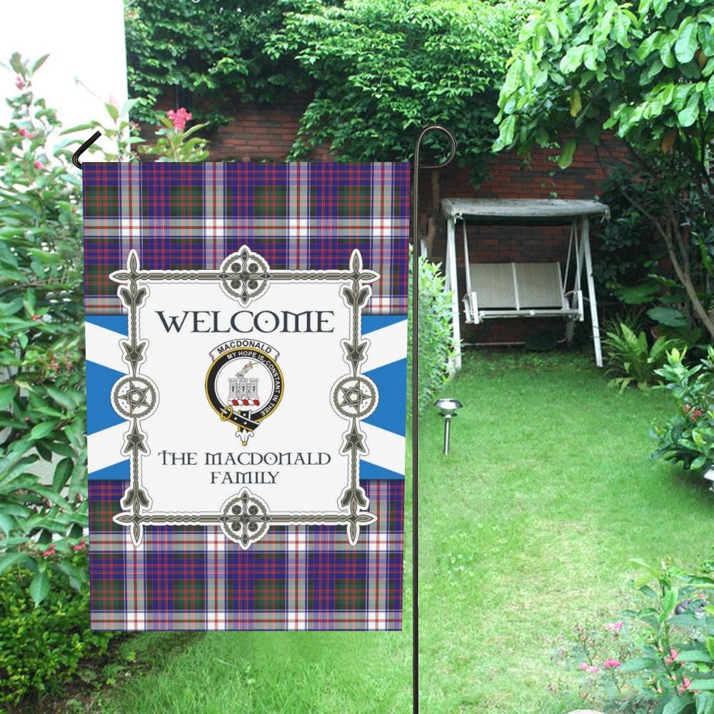 Macdonald Clan Garden Flag, Scottish Tartan Macdonald Clans Garden Flag New Style