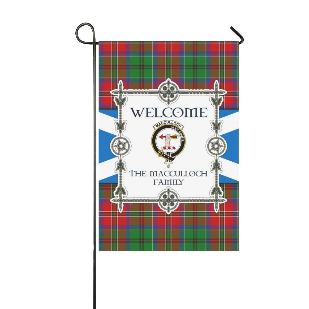 Macculloch Clan Garden Flag, Scottish Tartan Macculloch Clans Garden Flag New Style