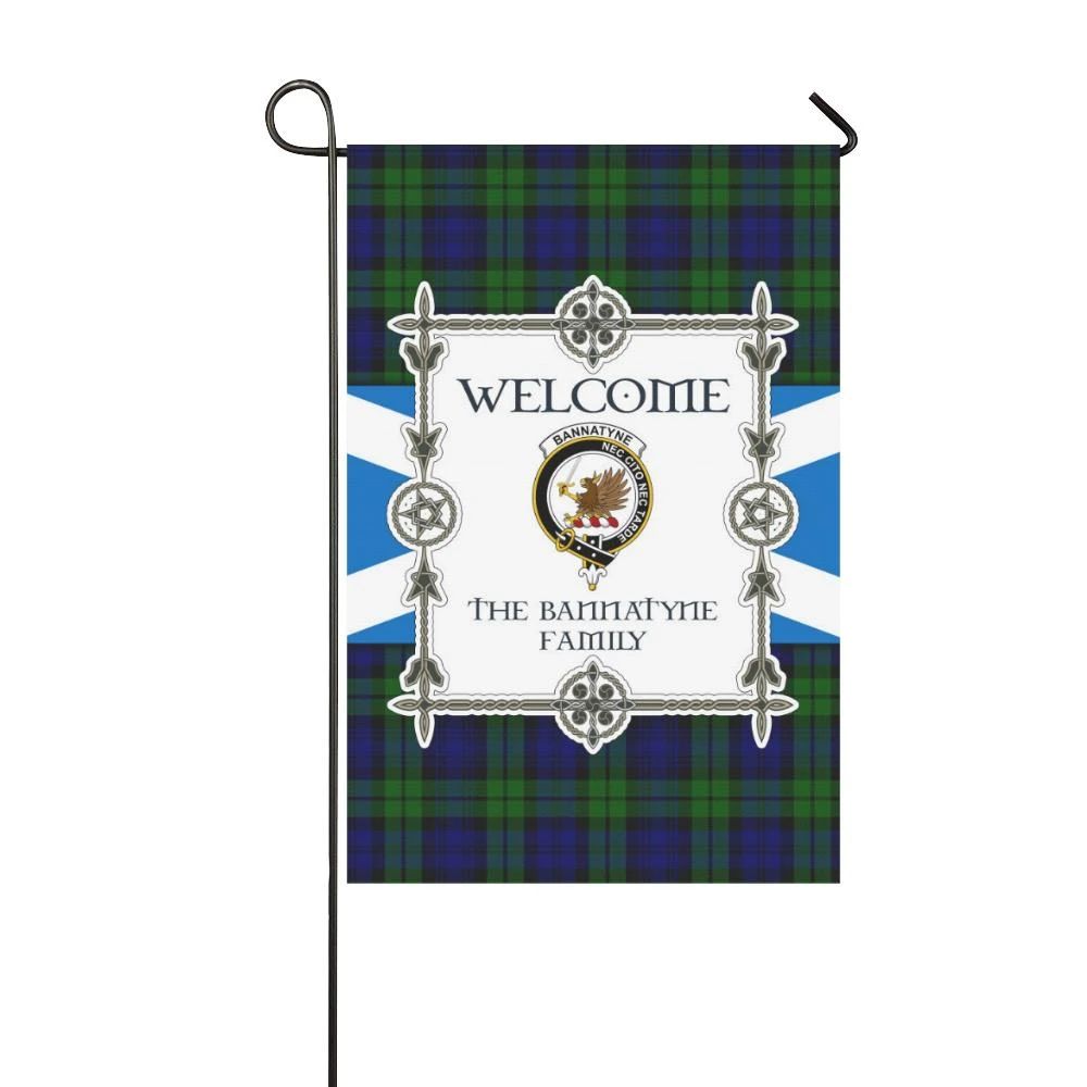 Bannatyne Clan Garden Flag, Scottish Tartan Bannatyne Clans Garden Flag New Style
