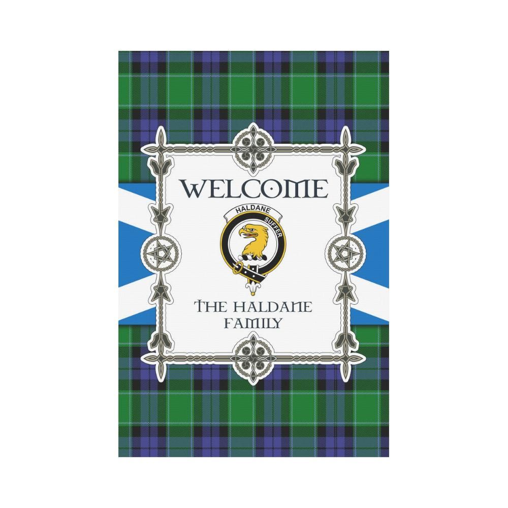 Haldane Clan Garden Flag, Scottish Tartan Haldane Clans Garden Flag New Style
