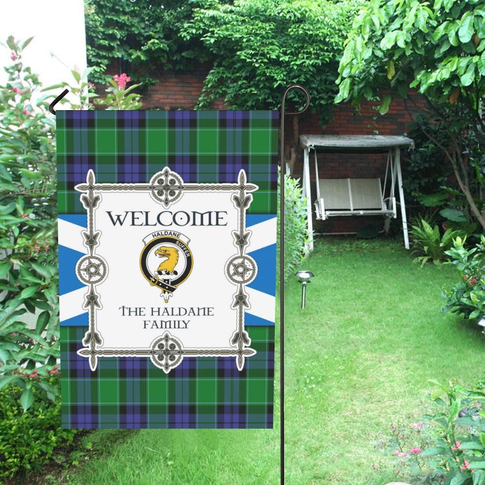 Haldane Clan Garden Flag, Scottish Tartan Haldane Clans Garden Flag New Style