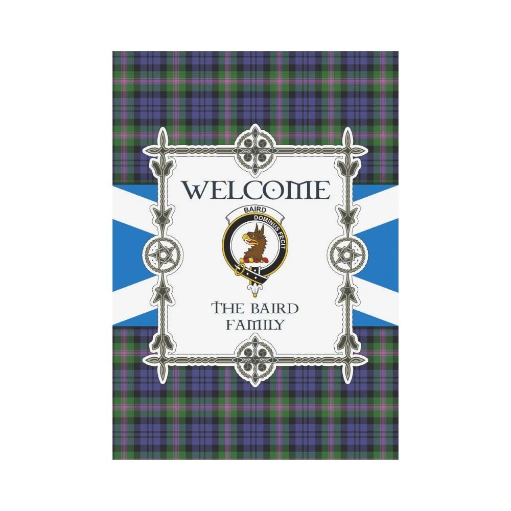 Baird Clan Garden Flag, Scottish Tartan Baird Clans Garden Flag New Style