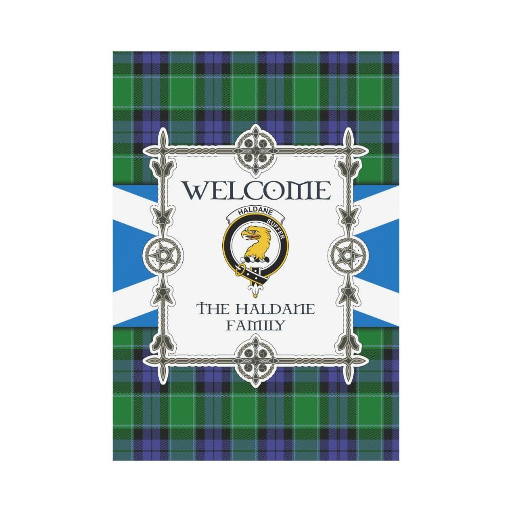 Haldane Clan Garden Flag, Scottish Tartan Haldane Clans Garden Flag New Style