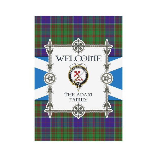 Adam Clan Garden Flag, Scottish Tartan Adam Clans Garden Flag New Style