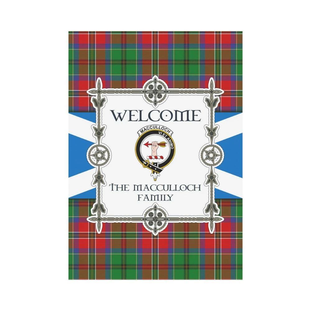 Macculloch Clan Garden Flag, Scottish Tartan Macculloch Clans Garden Flag New Style