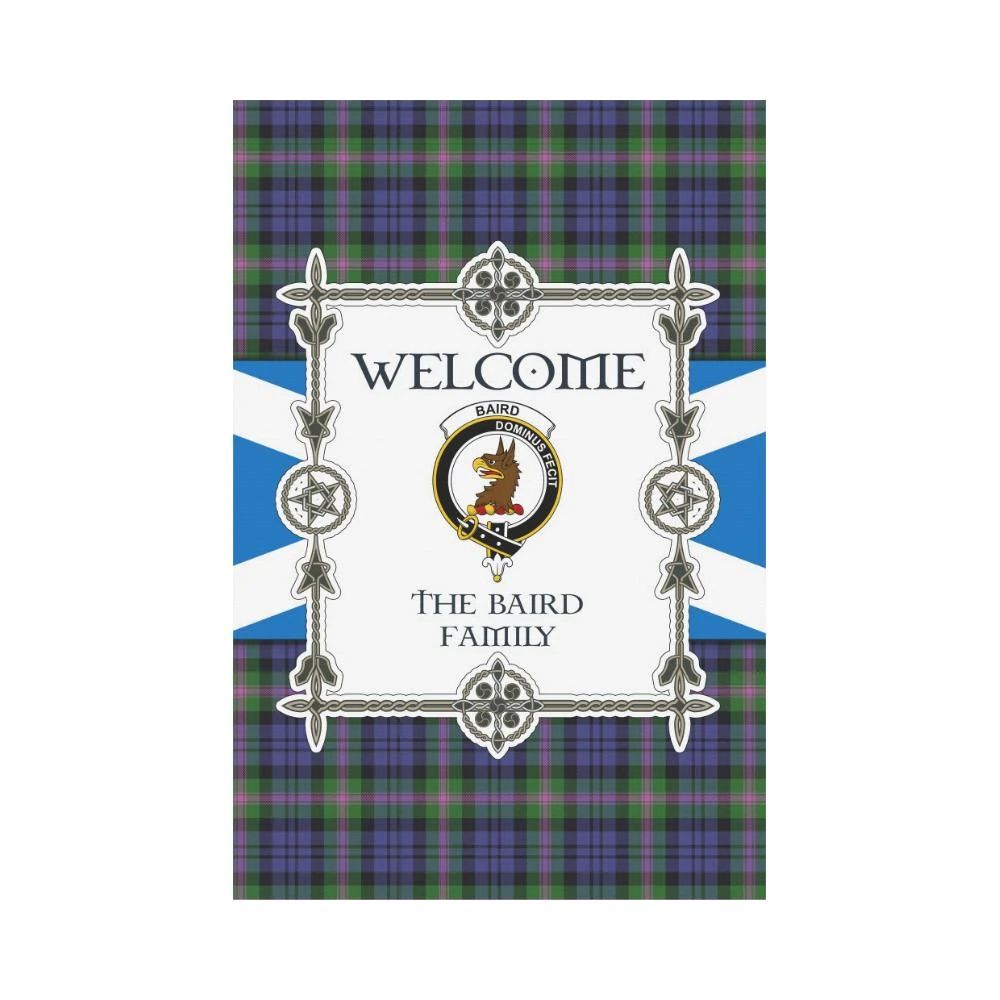 Baird Clan Garden Flag, Scottish Tartan Baird Clans Garden Flag New Style