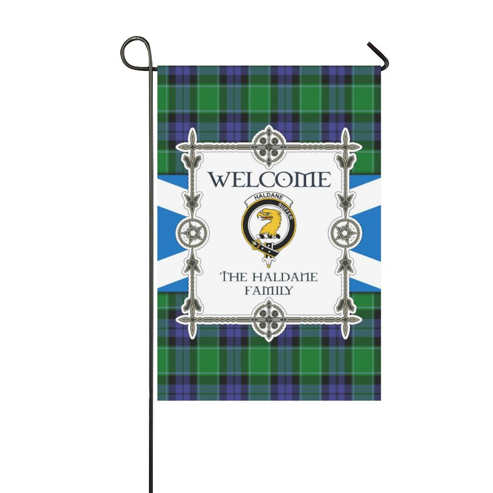 Haldane Clan Garden Flag, Scottish Tartan Haldane Clans Garden Flag New Style