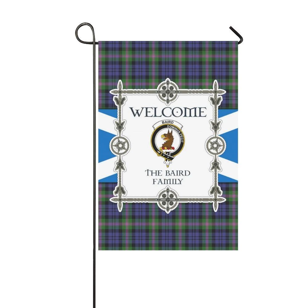 Baird Clan Garden Flag, Scottish Tartan Baird Clans Garden Flag New Style