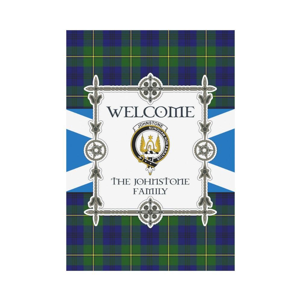 Johnstone Clan Garden Flag, Scottish Tartan Johnstone Clans Garden Flag New Style