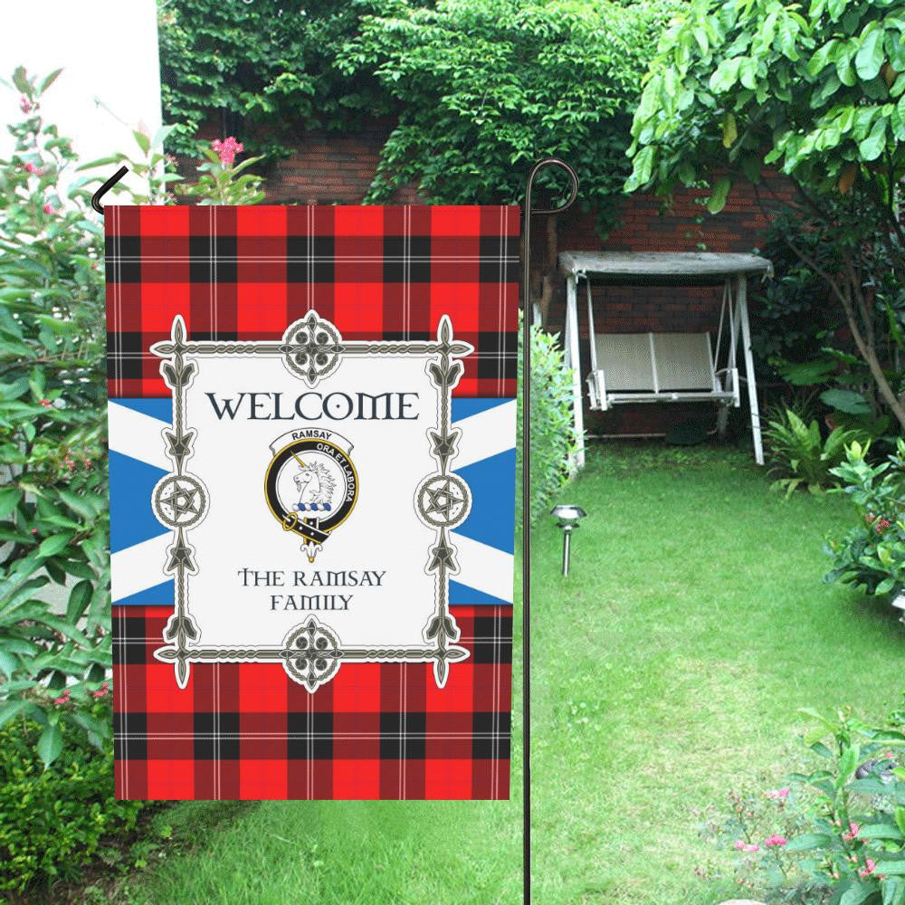 Ramsay Clan Garden Flag, Scottish Tartan Ramsay Clans Garden Flag New Style