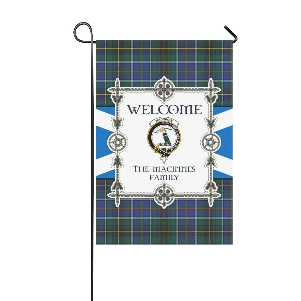 Macinnes Clan Garden Flag, Scottish Tartan Macinnes Clans Garden Flag New Style