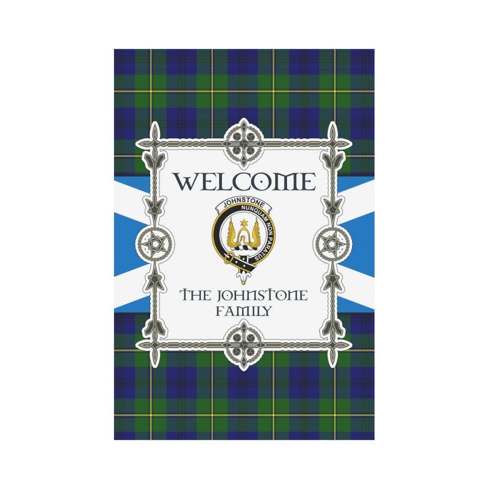 Johnstone Clan Garden Flag, Scottish Tartan Johnstone Clans Garden Flag New Style