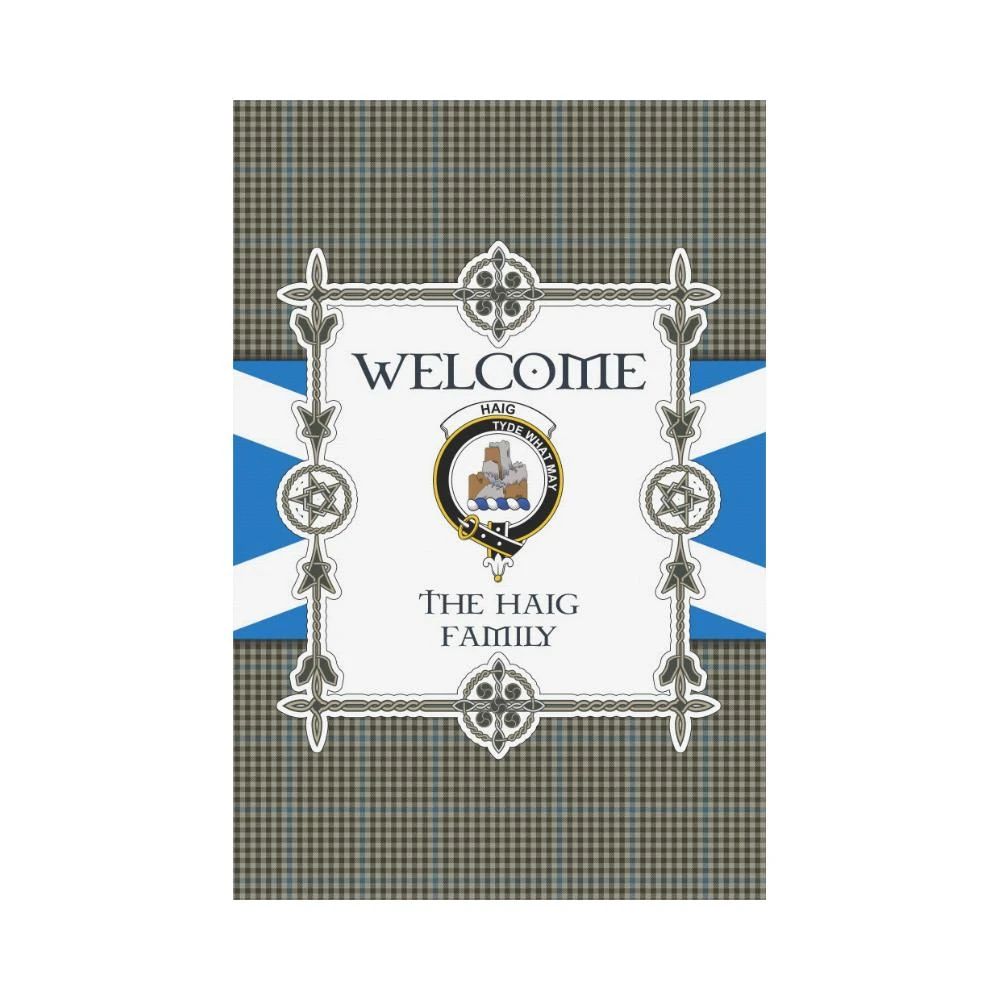 Haig Clan Garden Flag, Scottish Tartan Haig Clans Garden Flag New Style