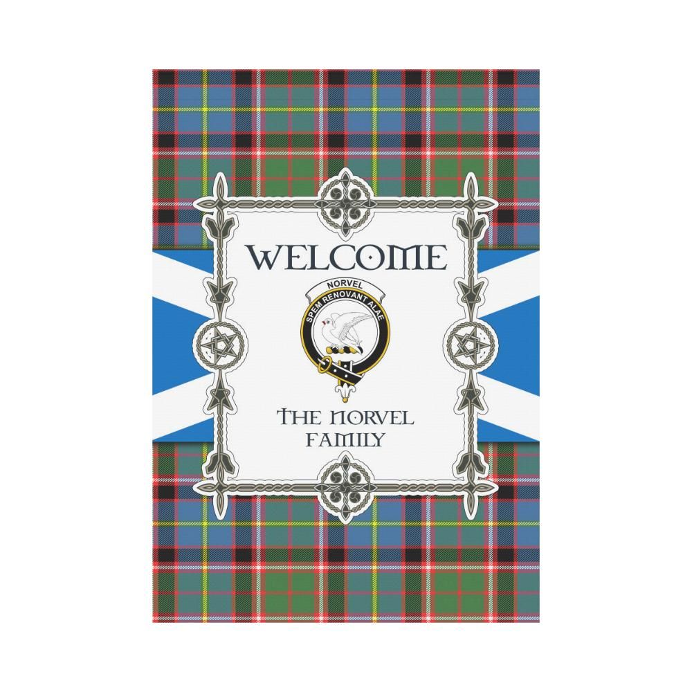 Norvel Clan Garden Flag, Scottish Tartan Norvel Clans Garden Flag New Style