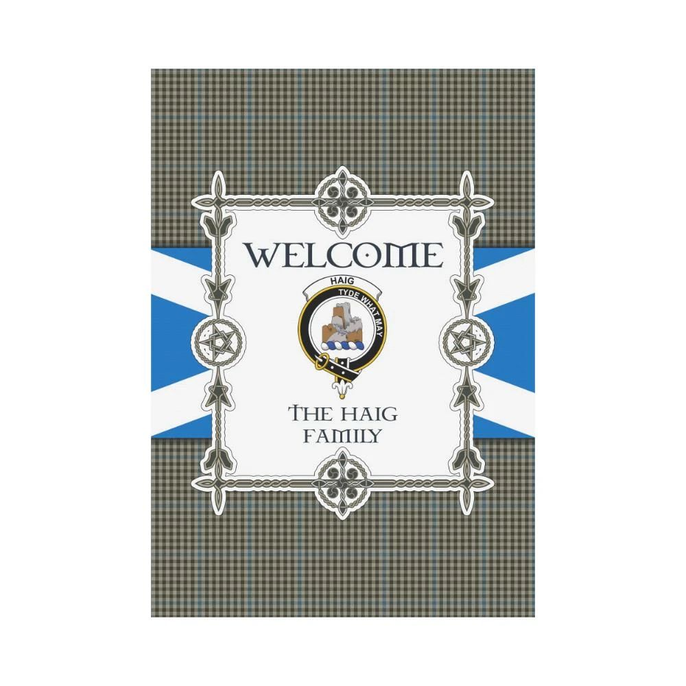 Haig Clan Garden Flag, Scottish Tartan Haig Clans Garden Flag New Style