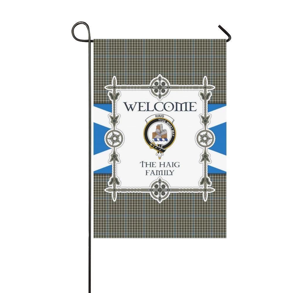 Haig Clan Garden Flag, Scottish Tartan Haig Clans Garden Flag New Style