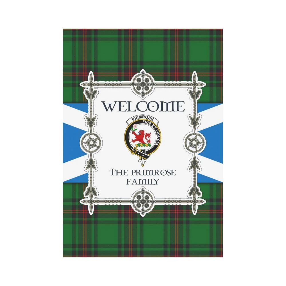 Primrose Clan Garden Flag, Scottish Tartan Primrose Clans Garden Flag New Style