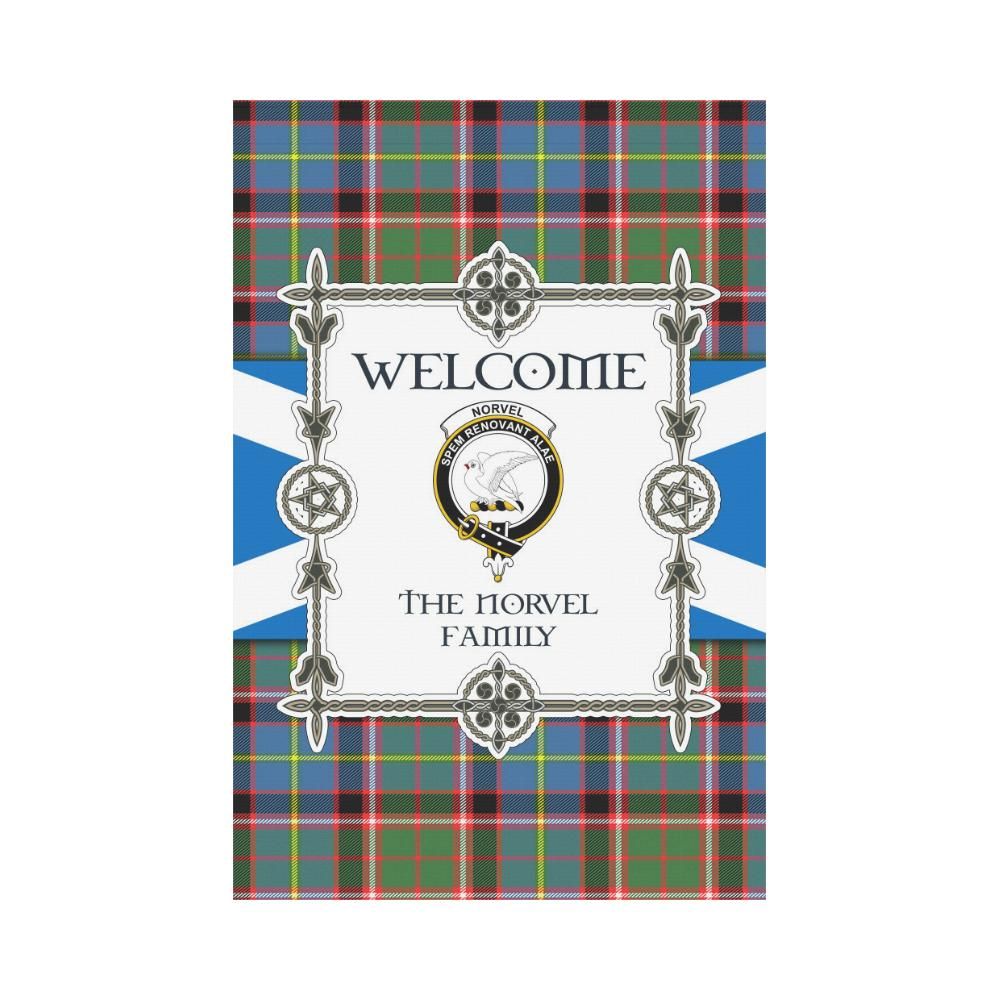 Norvel Clan Garden Flag, Scottish Tartan Norvel Clans Garden Flag New Style
