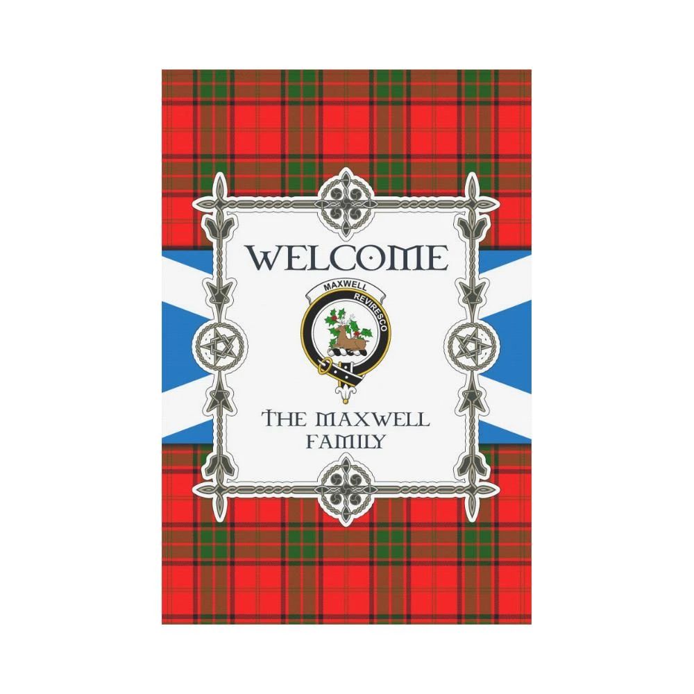 Maxwell Clan Garden Flag, Scottish Tartan Maxwell Clans Garden Flag New Style