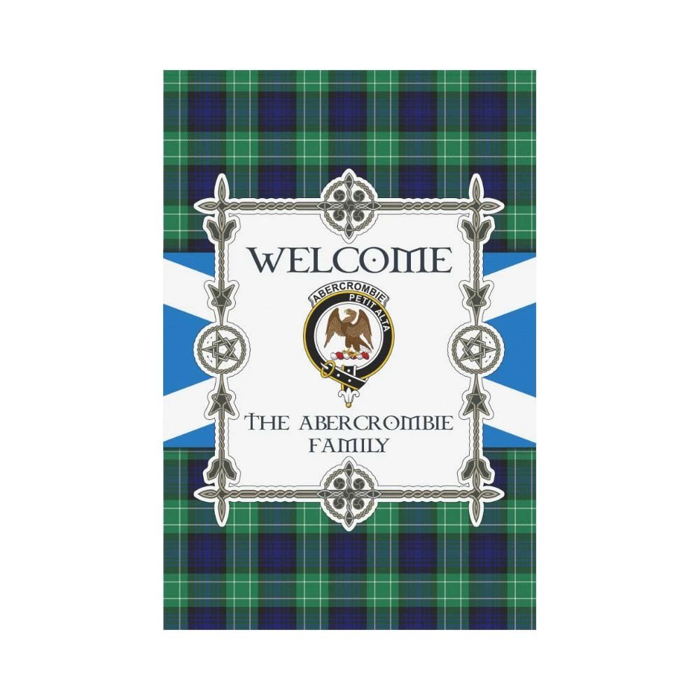 Abercrombie Clan Garden Flag, Scottish Tartan Abercrombie Clans Garden Flag New Style